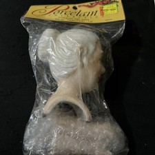 Porcelain Collection Mrs. Claus Head & Hands Doll Making Kit Vtg 3 3/4”