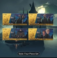 Pack of 4 24k Gold Foil Plated