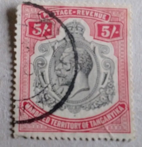 Tanganyika kgv 1927 5s - 1927.,