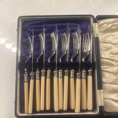 Boxed set six silver plated - boxed,