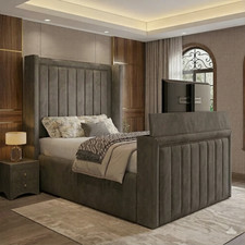 Panel Winged Upholstered TV