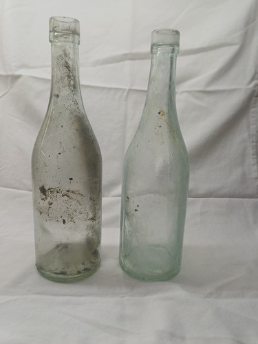 Two old glass - glass, bottles