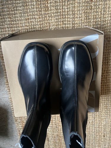 Zara leather chelsea booth - zara,