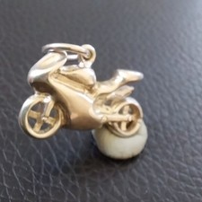 Motorbike pendant solid - motorbike,
