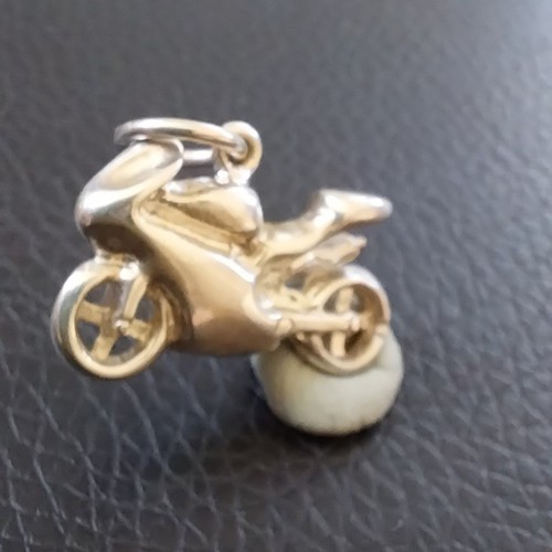 Motorbike pendant solid - pendant,