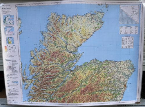 Ordnance survey wall map - wall,
