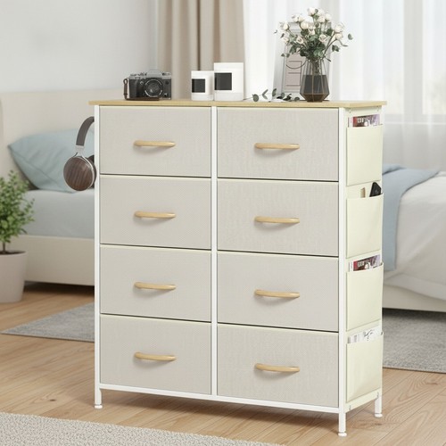 Industrial beige drawer - industrial, 8-drawer
