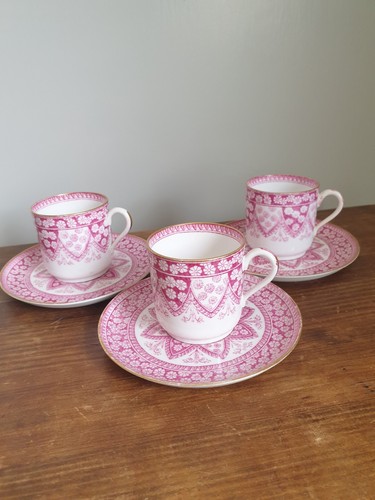Copeland pink demitasse cups - pink,