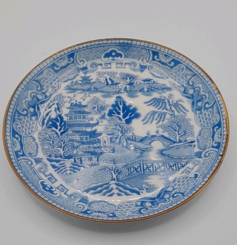 Antique blue white willow - blue,