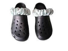 Pale Green Satin croc strap