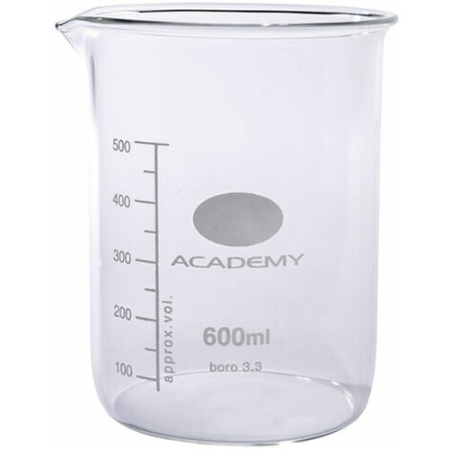 600ml glass beaker - glass, lab