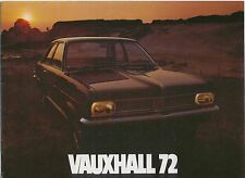 Vauxhall Range 1971/2 Viva Firenza Victor VX490 Ventora Cresta Viscount Brochure