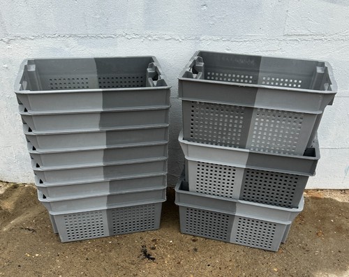 Grey vented plastic stack - vented,