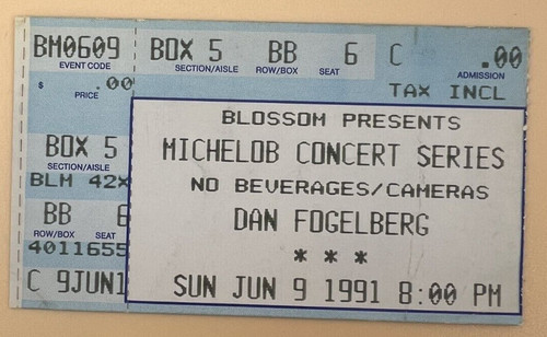 Dan fogelberg 1991 tour - fogelberg,