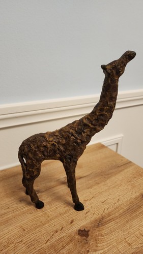 Bronze giraffe sculpture thick - bronze,