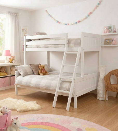 3ft 4ft triple wooden bunk - 4ft,
