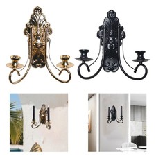 Metal Candle Sconces Candle Holders Hanging Wall Mount Rustic Art Candelabra for