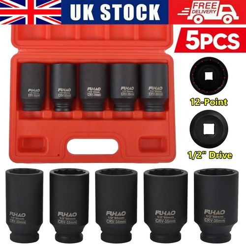 5pcs deep impact socket - deep,