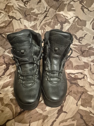 Black meindl german army boots - black,