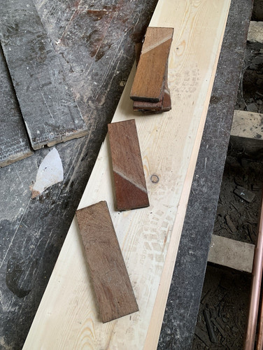 Sample used mahogany - sample, of