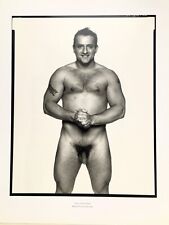 NUDE Male Man Photographic Print - Book Plate - Black & White - Tattoo