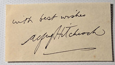 Alfred Hitchcock signed cut