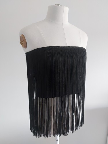 Zara black fitted cropped