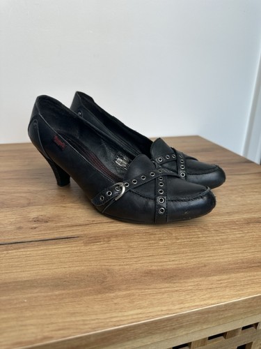 Ladies dockers black heels - 👠ladies,