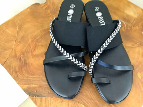 Pavers women black strappy - women's,