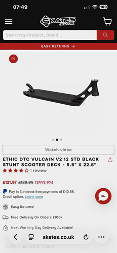 Ethic dtc vulcain std - 12,