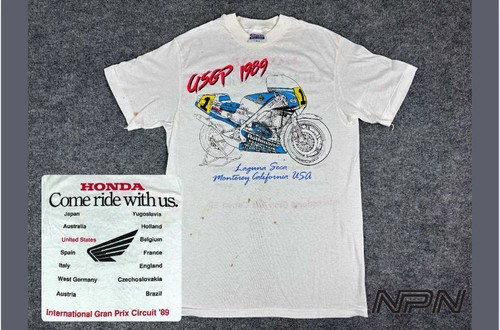 Vtg 1989 honda usgp shirt - vtg,