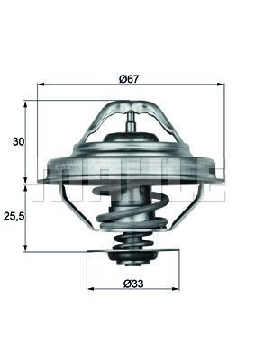 Mahle 88d thermostat - 28,