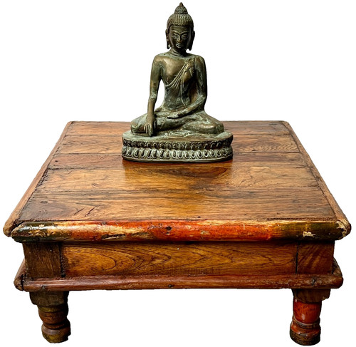 Antique bajot low table - bajot, shrine