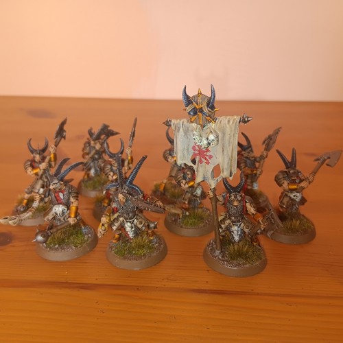X10 beastmen bestigor herd - beastmen,