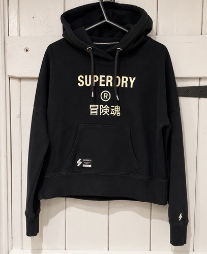Superdry black graphic hoodie - superdry,