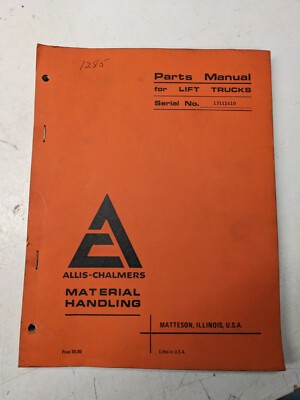 Allis chalmers parts list - chalmers,