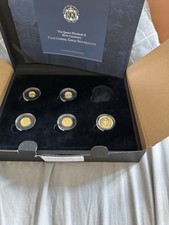 Queen Elizabeth II 5 Coin 24ct