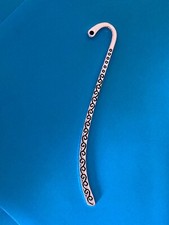 Tibetan Alloy Bookmarks Crafts Silver Antique silver Wave Straight Patterned