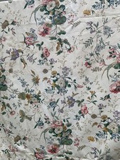 4 Metres Vintage Dorma V&A Guinevere? Fabric In 4 Pieces Reclaimed Curtains B92
