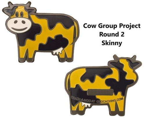 Project cow geocoin skinny - project,