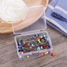 100pcs/set Dressmaking Pins Safety Pin Glass Head Fixed Sewing Needles
