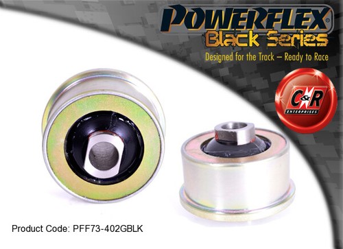 Powerflex black frarmrr bushes - black,