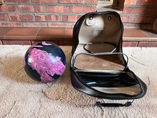 Pacific Storm Vintage Pink Black Bowling Ball Retro Case Made in USA