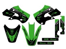 2002-2009 KLX 110 BINARY Green Senge Graphics Kit Compatible with Kawasaki