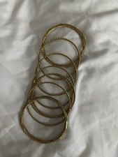 22K Gold  Women's Bracelet Set 22ct, 35g, 2.8g, 8 Bangles Filled