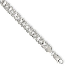 Sterling Silver 7.6mm Double