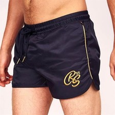 Mens Navy Crosshatch Swim