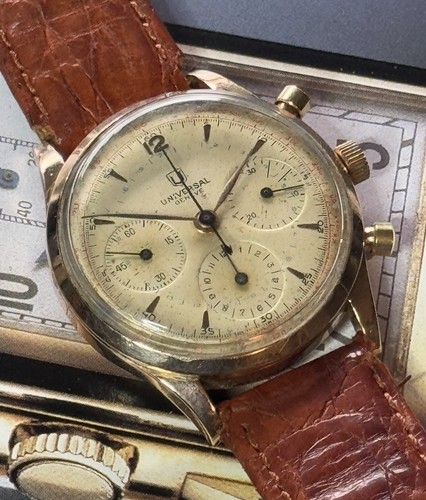 Vintage 18ct universal - 18ct, geneve