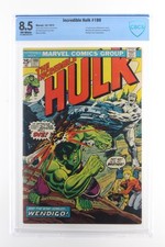 Incredible Hulk #180 - Marvel 1974 CBCS 8.5 1st Appearance of Wolverine in cameo