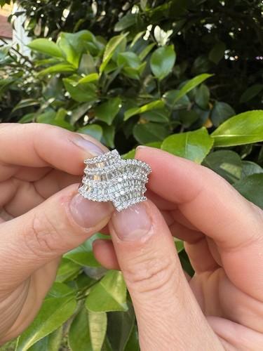 18ct white gold - white, ring